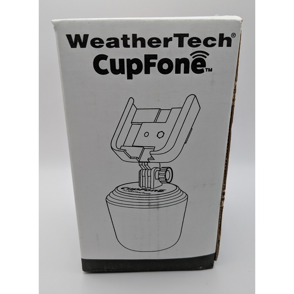 WeatherTech CupFone Universal Portable Cell Phone Holder Car Mount Black 8ACF1